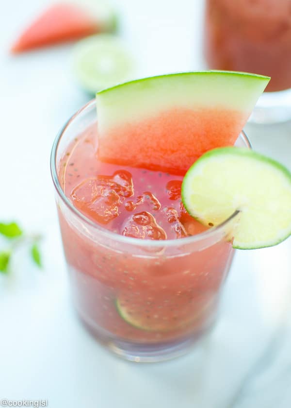 Enjoy the Summer Hydrated and Energized with Watermelon Chia Fresca